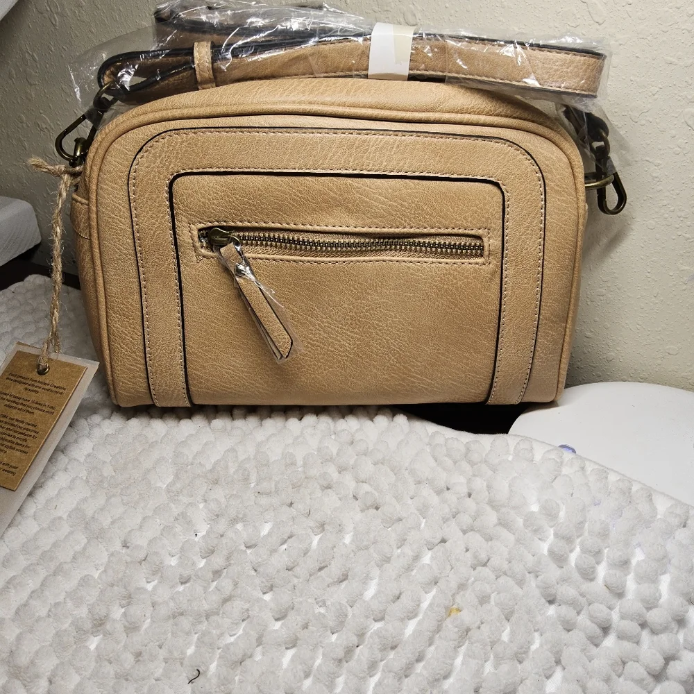 Ampere Creations Elegant sand Crossbody Bag
